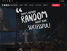 Tablet Screenshot of chrishawk.com
